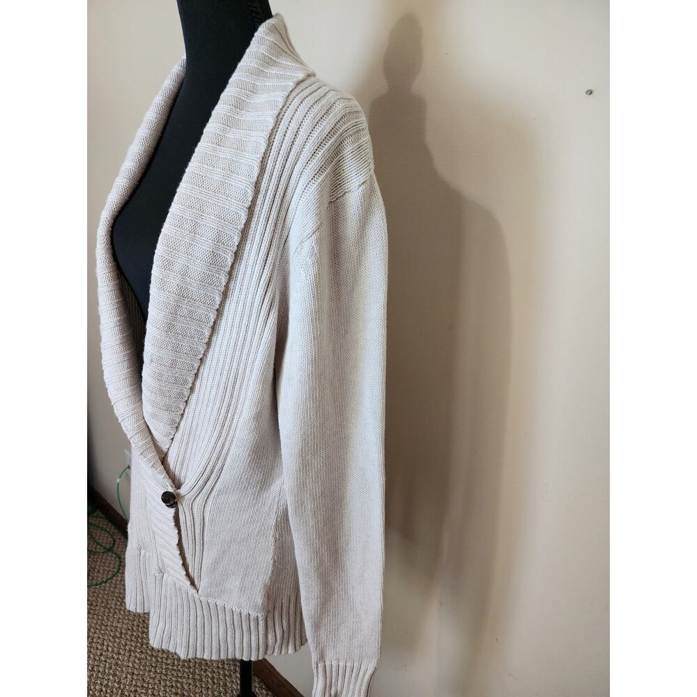 Banana Republic Women's Large Beige V-Neck Pullover Long Sleeve Sweater - Picture 5 of 9